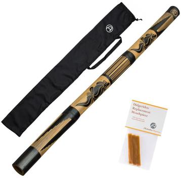 Didgeridoo Carved incl. nylon bag en bijenwas NU 39,95! beschikbaar voor biedingen