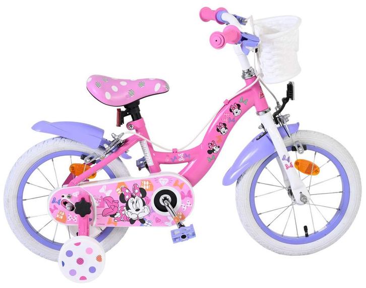 Disney Minnie Kinderfiets - Meisjes - 14 inch - Roze - Twee, Fietsen en Brommers, Fietsen | Meisjes, 14 inch of minder, Nieuw