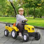 TRUUSK Traptractor Met Aanhanger, Gereedschap, Claxon, Voor, Kinderen en Baby's, Speelgoed | Buiten | Skelters, Verzenden, Nieuw