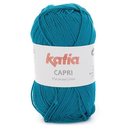 Katia Capri - 82161 donkerturquoise - Katoen Garen, Hobby en Vrije tijd, Breien en Haken, Ophalen of Verzenden