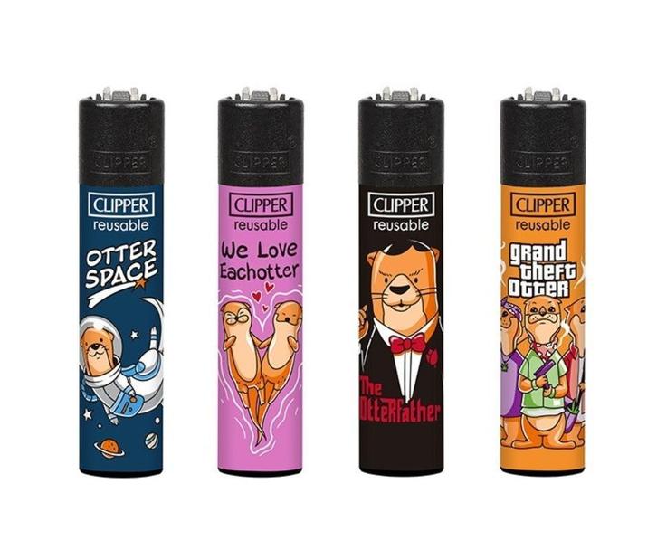 Clipper aansteker - Otter - CP11 (4 stuks), Verzamelen, Rookartikelen, Aanstekers en Luciferdoosjes, Nieuw, Verzenden