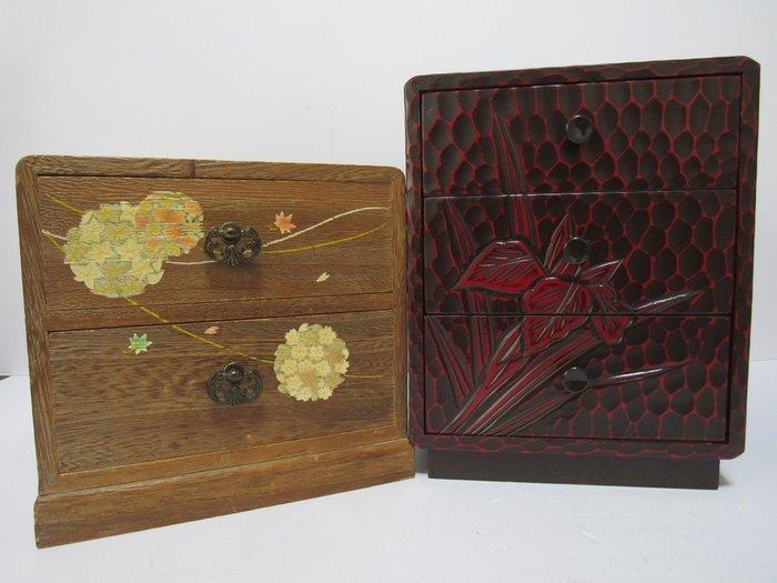 Doos - Hout - Kamakura-bori Mini Kist, Antiek en Kunst, Antiek | Overige Antiek