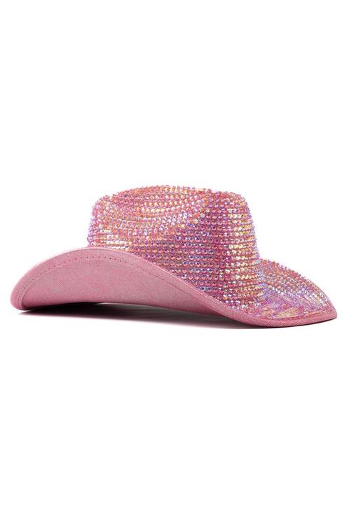 Cowboyhoed Roze Strass Steentjes Cowgirl Western Hoed Stoere, Kleding | Dames, Carnavalskleding en Feestkleding, Nieuw, Carnaval