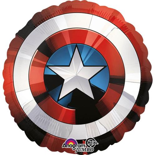 Captain America Shield Helium Ballon 71cm leeg, Hobby en Vrije tijd, Feestartikelen, Nieuw, Verzenden