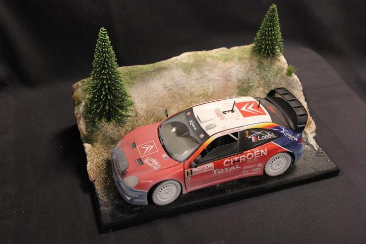 Diorama berg rally proef 1:18 #6, Hobby en Vrije tijd, Modelbouw | Figuren en Diorama's, Groter dan 1:35, Nieuw, Diorama, Ophalen of Verzenden