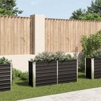 vidaXL Plantenbak verhoogd 160x40x77 cm gegalvaniseerd staal, Tuin en Terras, Bloembakken en Plantenbakken, 100 cm of meer, Verzenden