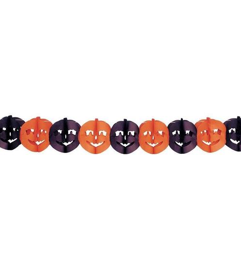 Halloween Slinger Pompoen 3m, Hobby en Vrije tijd, Feestartikelen, Nieuw, Verzenden
