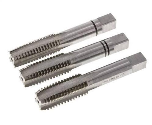 3-Delige Draadtap voor M 18x2,50 Spoed (DIN  352), Doe-het-zelf en Verbouw, Gereedschap | Handgereedschap, Nieuw, Verzenden