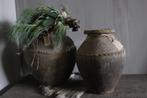 Authentieke stenen kruik Brown/taupe, Huis en Inrichting, Woonaccessoires | Vazen, Ophalen of Verzenden, Nieuw