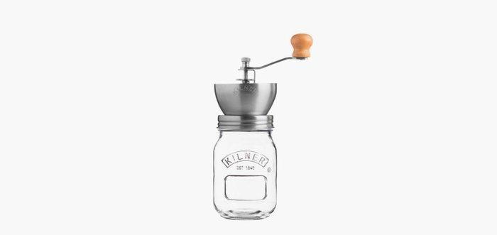 KILNER - Koffiemolen - Metaal, Glas - KILNER koffiemolen., Antiek en Kunst, Antiek | Keukenbenodigdheden