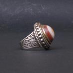 Soleimani Agaatring - Zilver en vergulding - Afghanistan -, Antiek en Kunst