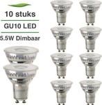 10x GU10 LED spot | Lybardo | 5.2 watt 50° 3000K dimbaar, Huis en Inrichting, Lampen | Losse lampen, Nieuw, Bajonetsluiting, Overige typen