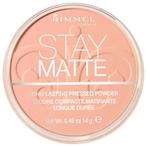 Rimmel London Stay Matte 008 Cashmere Pressed Powder, Verzenden, Nieuw, Make-up