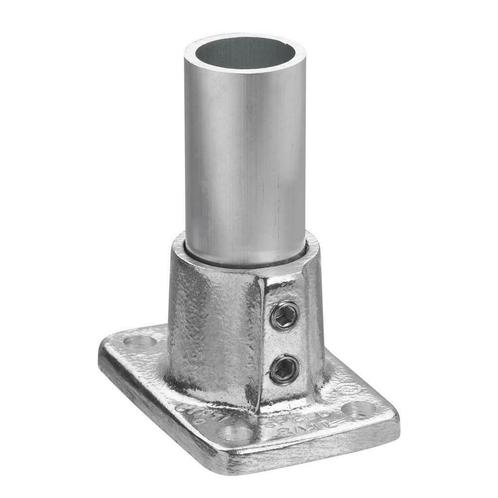 Buiskoppeling Voetplaat Rechthoekig Ø 48 mm Aluminium, Doe-het-zelf en Verbouw, IJzerwaren en Bevestigingsmiddelen, Nieuw, Verzenden