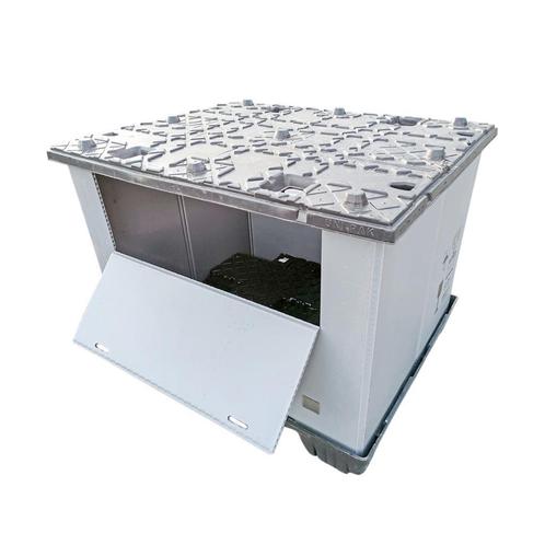 inklapbare Palletboxen Ecopack Sleevepacks I.z.g.st., Doe-het-zelf en Verbouw, Kratten en Dozen, 100 cm of meer, Opvouwbaar, Gebruikt