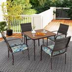 2dekans | Coast Tuinset 5-Delig - 4 Stoelen incl kussens -, Tuin en Terras, Tuinsets en Loungesets, Ophalen of Verzenden, Zo goed als nieuw
