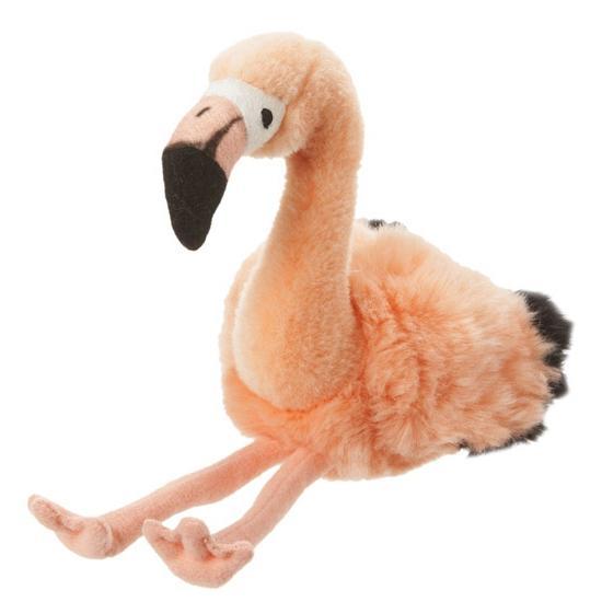 Pluche flamingo knuffel 18 cm - Knuffel flamingo, Kinderen en Baby's, Speelgoed | Knuffels en Pluche, Ophalen of Verzenden