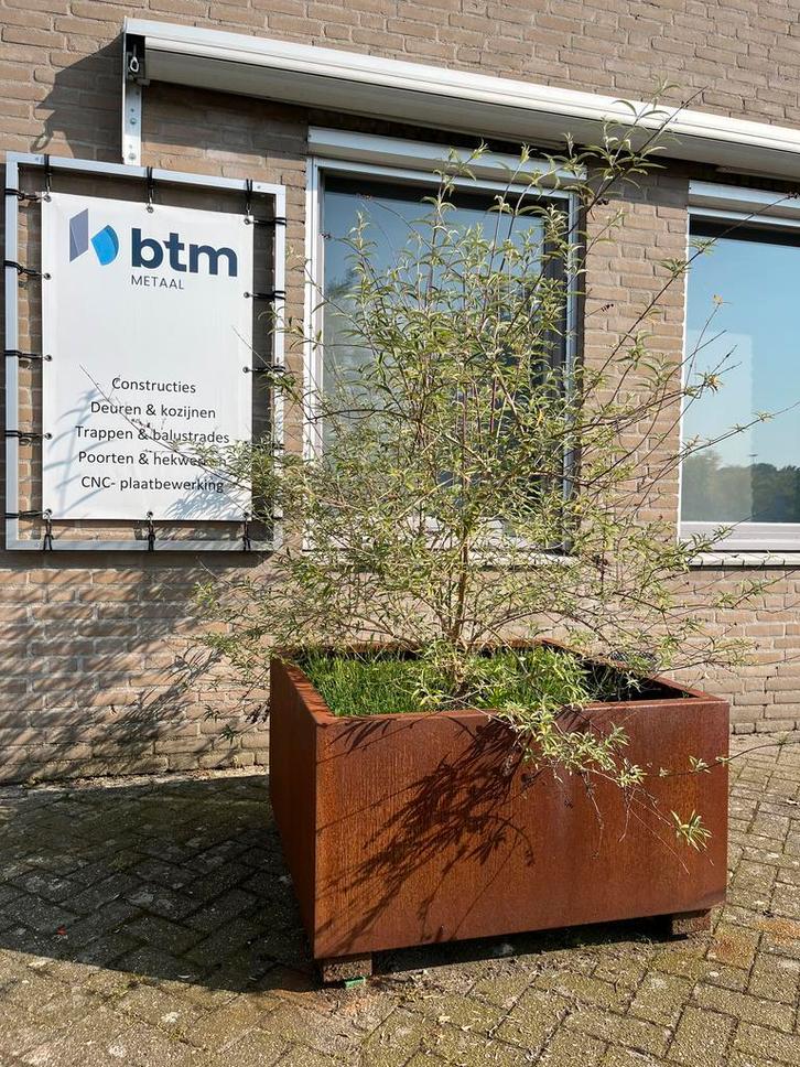 Cortenstaal Plantenbakken op Maat gemaakt, Tuin en Terras, Bloembakken en Plantenbakken, Nieuw, Metaal, Binnen, Balkon, Tuin