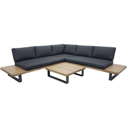 La Dolce Vita hoek platform loungeset 3 delig aluminium, Tuin en Terras, Tuinsets en Loungesets, Nieuw, Ophalen of Verzenden
