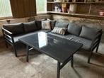 Prachtige aluminium hoekloungeset, Aluminium, Zo goed als nieuw, Loungeset, Bank