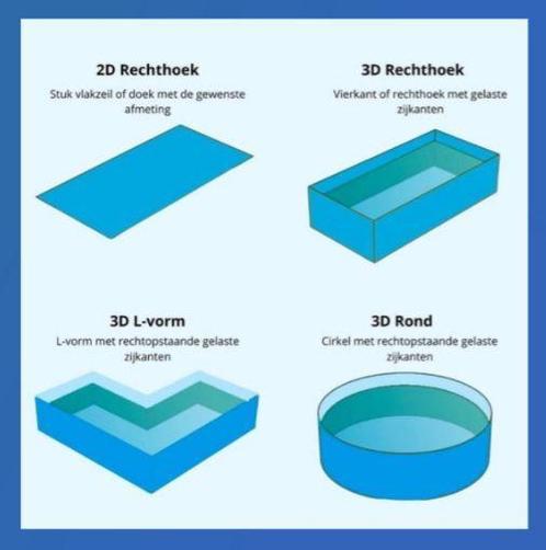 3D Vijverzak EPDM Goedkoopste van Nederland en België !!!!, Tuin en Terras, Vijvers, Nieuw, Verzenden
