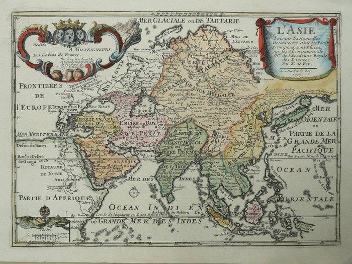 Azië - China, India, Indonesië; N. de Fer - LAsie suivant, Boeken, Atlassen en Landkaarten