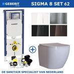 Geberit Sigma 8 (UP720) Toiletset set62 Mudo Rimless Met, Nieuw, Ophalen of Verzenden