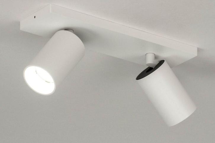 Rietveld Spots - Wit - Metaal, Aluminium, Huis en Inrichting, Lampen | Hanglampen, Verzenden