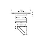 Closetrolhouder Met Planchet HansGrohe WallStoris Mat Wit, Ophalen of Verzenden, Nieuw