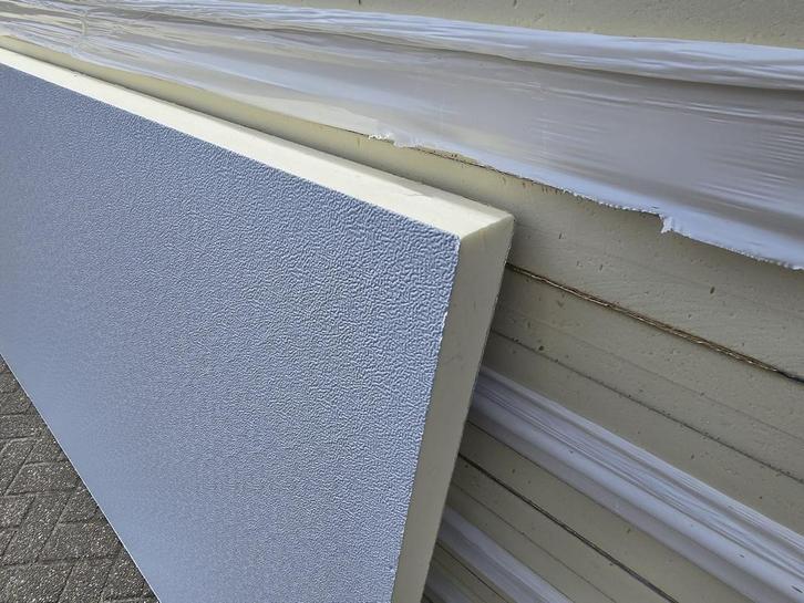 PIR isolatie zichtplaten 6 en 8 cm dik wit gecoat b-keus, Doe-het-zelf en Verbouw, Isolatie en Afdichting, 4 tot 8 cm, 15 m² of meer