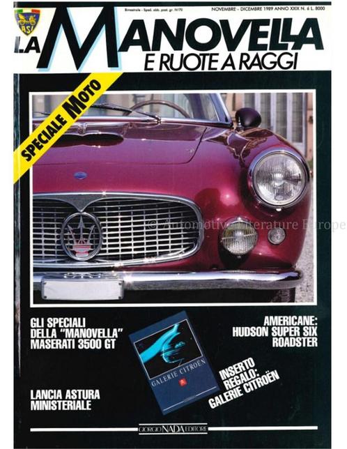 1989 LA MANOVELLA E RUOTE A RAGGI ITALIAANS 6, Boeken, Auto's | Folders en Tijdschriften