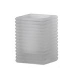 Q-Lights, Square Ribbed Glass, Kleur Frosted, prijs per stuk