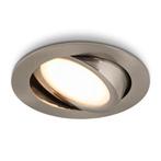 Ledisons LED-inbouwspot Opaco RVS 5W dimbaar IP54 2700K, Nieuw