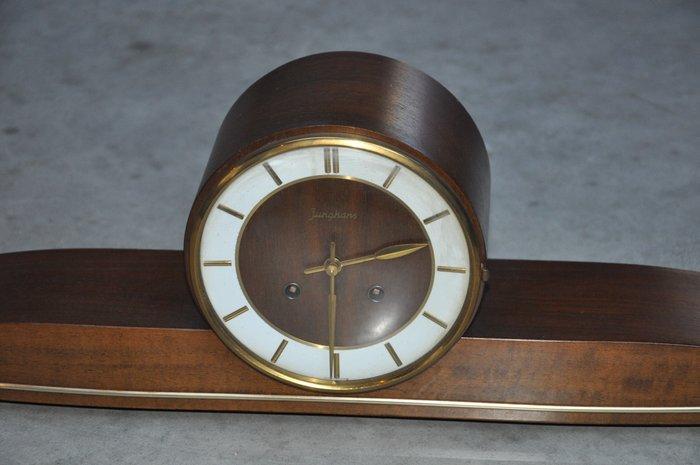 Tafelklok - Junghans - Art Deco Hout, Glas, Metaal -, Antiek en Kunst, Curiosa en Brocante