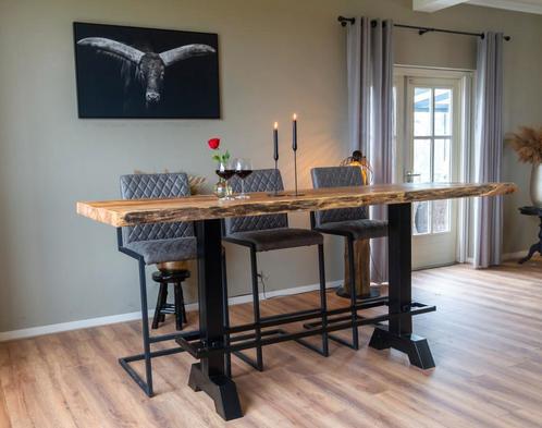 Bartafel, Eettafel, Boomstam tafel,  Boomstamplanken!, Huis en Inrichting, Barren, Nieuw, Ophalen of Verzenden