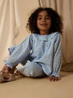 Meisjes broderie blouse Tessie lichtblauw Lil Atelier 104, Ophalen of Verzenden, Nieuw, Meisje, Trui of Vest