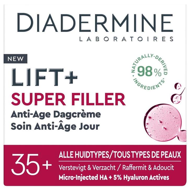 Diadermine Lift+ Super Filler Dagcrème, Sieraden, Tassen en Uiterlijk, Uiterlijk | Lichaamsverzorging, Nieuw, Verzenden