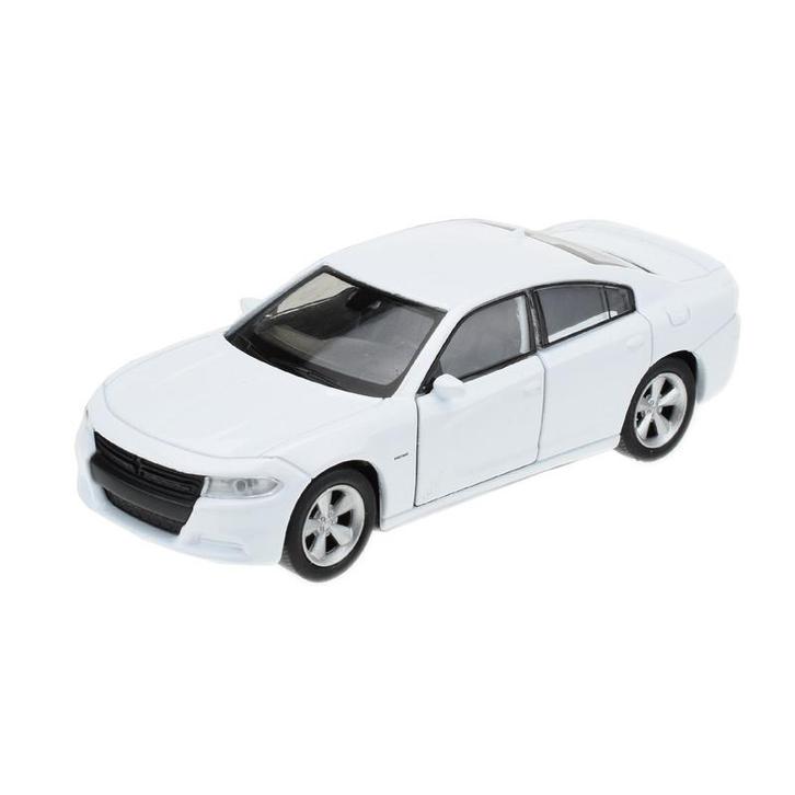 Modelauto Dodge Charger 2016 wit 1:34 - Modelauto, Hobby en Vrije tijd, Modelauto's | Overige schalen, Ophalen of Verzenden