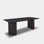Tafel Rechthoekig Eikenhout  Half Rond  220x100, Huis en Inrichting, Tafels | Eettafels, Nieuw