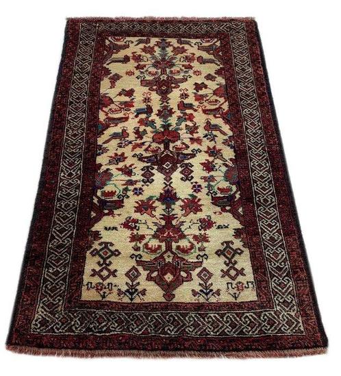 Baluch Ghazni beige - Vloerkleed - 136 cm - 84 cm, Huis en Inrichting, Stoffering | Tapijten en Kleden