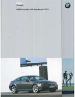 2003 BMW FRANKFURT HARDCOVER PERSMAP DUITS, Nieuw, BMW, Author
