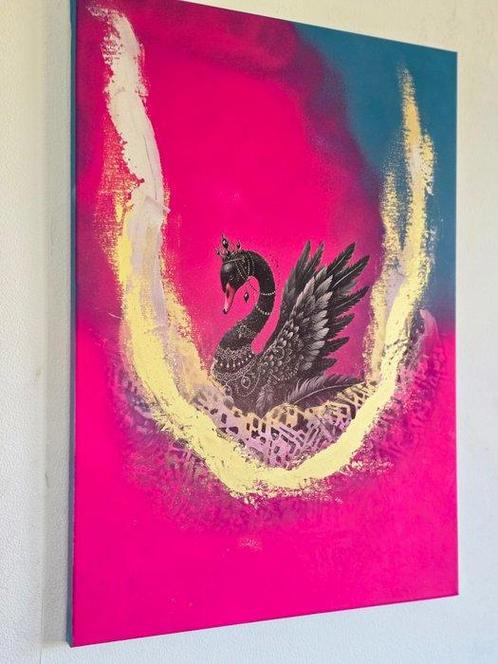 Nicole Lubbers - Zwarte Zwaan, Antiek en Kunst, Kunst | Schilderijen | Modern
