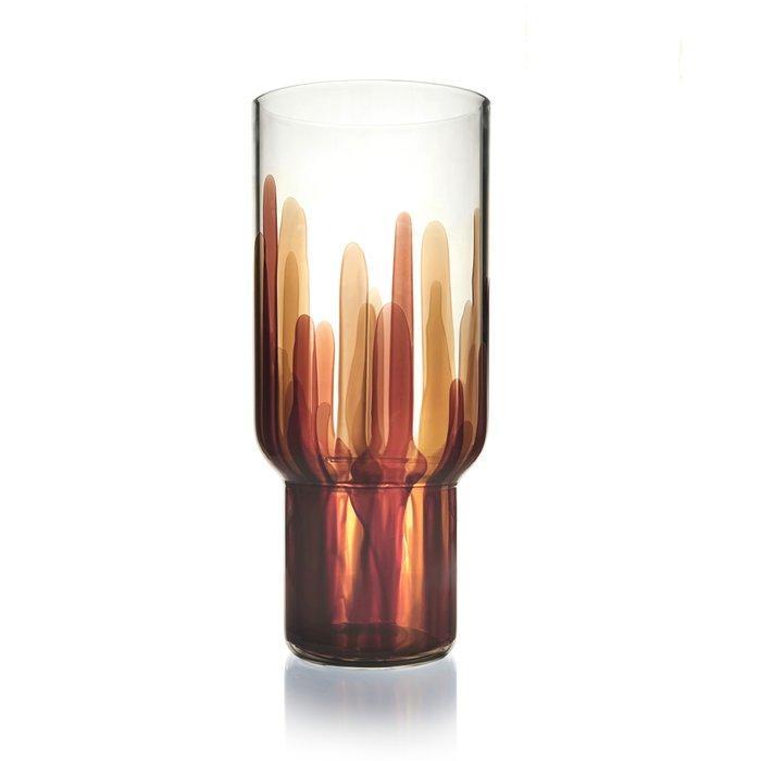 Kanz - Kanz Architetti - Vaas - Glas - Laguna Bruin, Antiek en Kunst, Kunst | Designobjecten