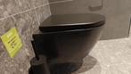 Wandcloset mat zwart hangend toilet randloos - 0010, Ophalen, Nieuw