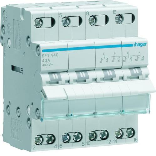 Hager 4 Polige 40A Modulaire Omschakeling Schakelaar -, Doe-het-zelf en Verbouw, Elektra en Kabels, Overige typen, Nieuw, Verzenden