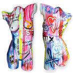 sculptuur, Torso 3D XXL Graffiti - 80 cm - Hars - 2025, Antiek en Kunst