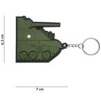 Sleutelhanger PVC - Voorkant van Sherman Tank NIEUW, Nieuw, Ophalen of Verzenden