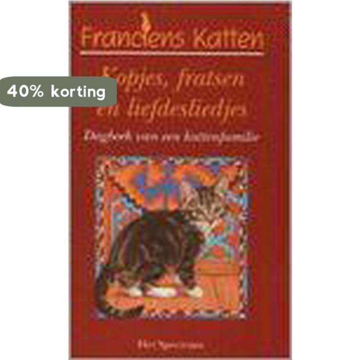 FIJNE VAN UW KAT 9789027444851 F. van Westering, Boeken, Hobby en Vrije tijd, Zo goed als nieuw, Verzenden