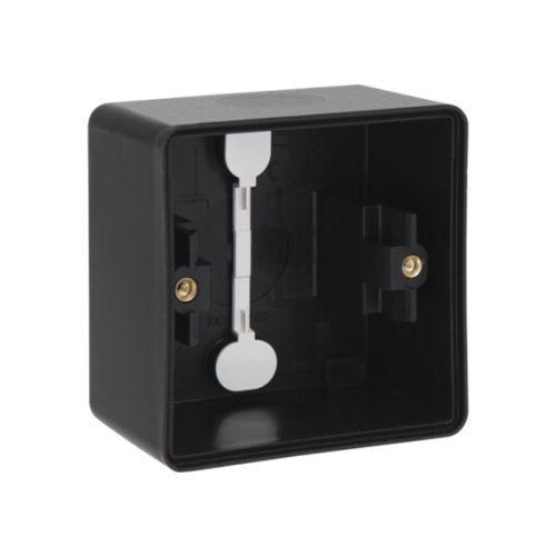 Niko New Hydro onderbak opbouw enkel zwart IP55 zonder, Doe-het-zelf en Verbouw, Elektra en Kabels, Nieuw, Ophalen of Verzenden