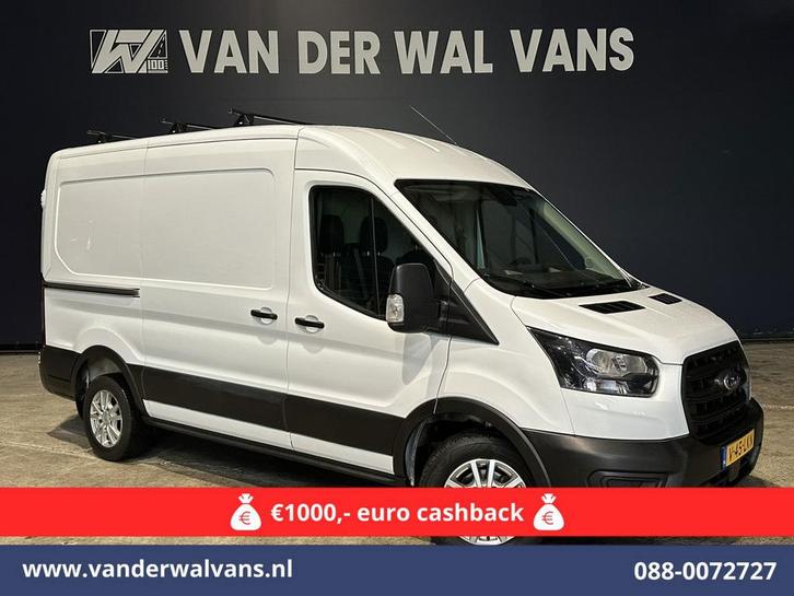 Ford Transit | 2.0 TDCI L2H2 Euro6 Airco | 2450kg Trekhaak |, Auto's, Bestelauto's, Dealer onderhouden, Lease, Handgeschakeld